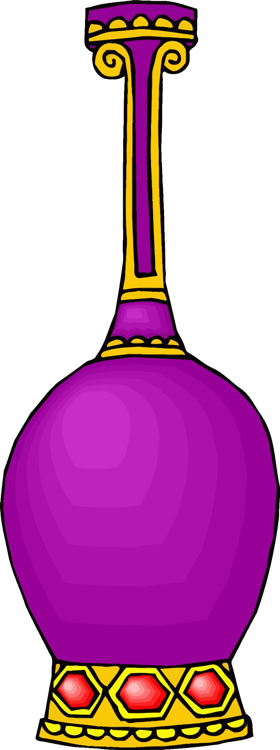 Tall purple vase png