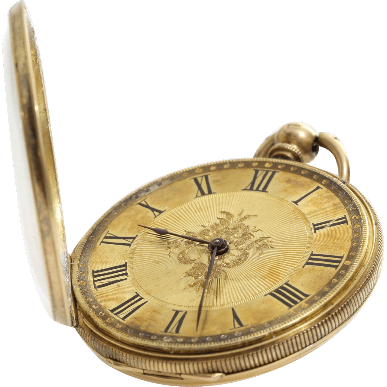 Victorian Gold Open Pocket Watch icons