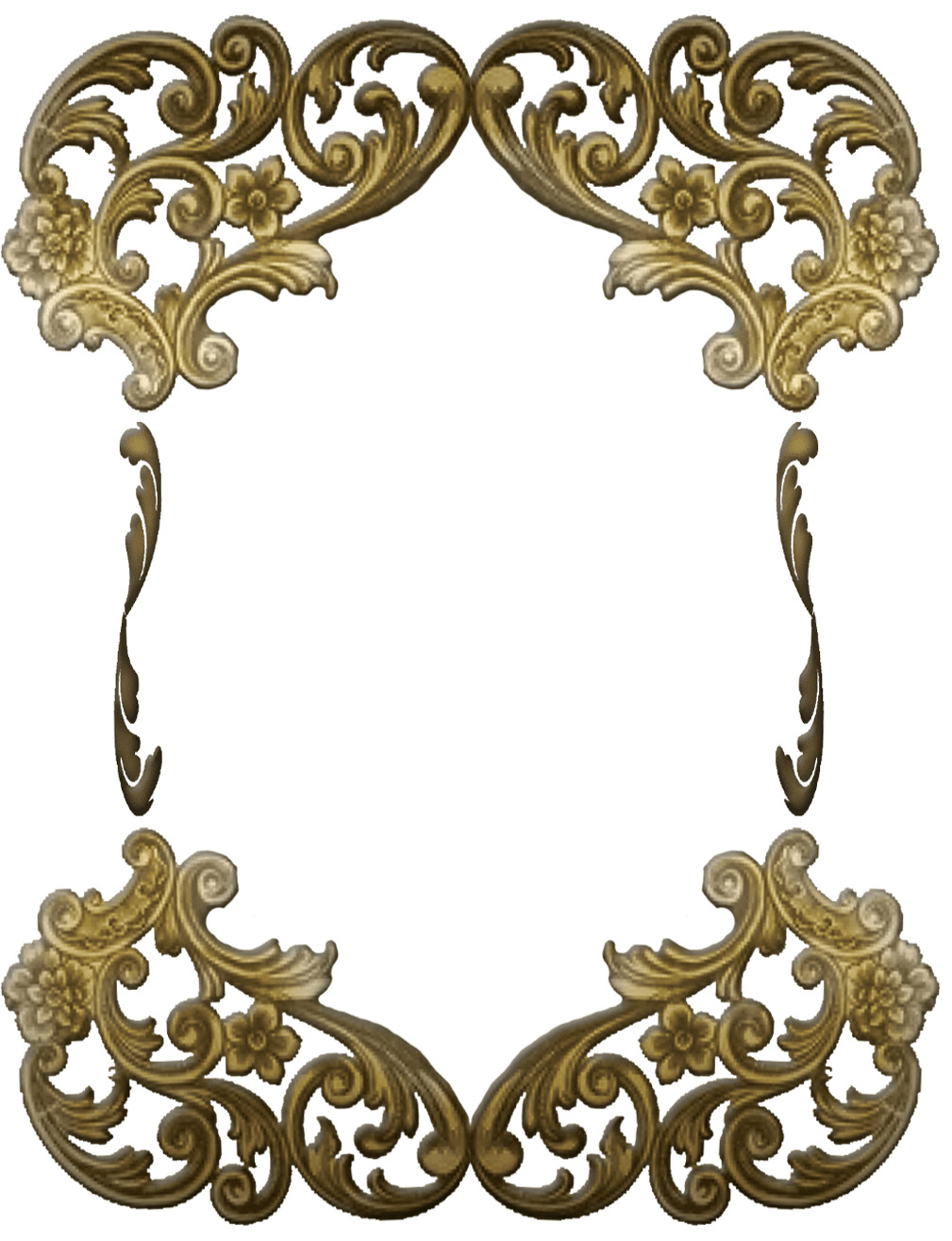Victorian Golden Ornate Frame icons