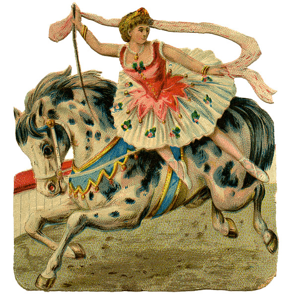 Victorian Horse Circus Scene icons