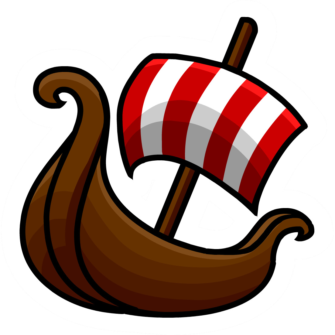 Viking Boat Sticker png icons