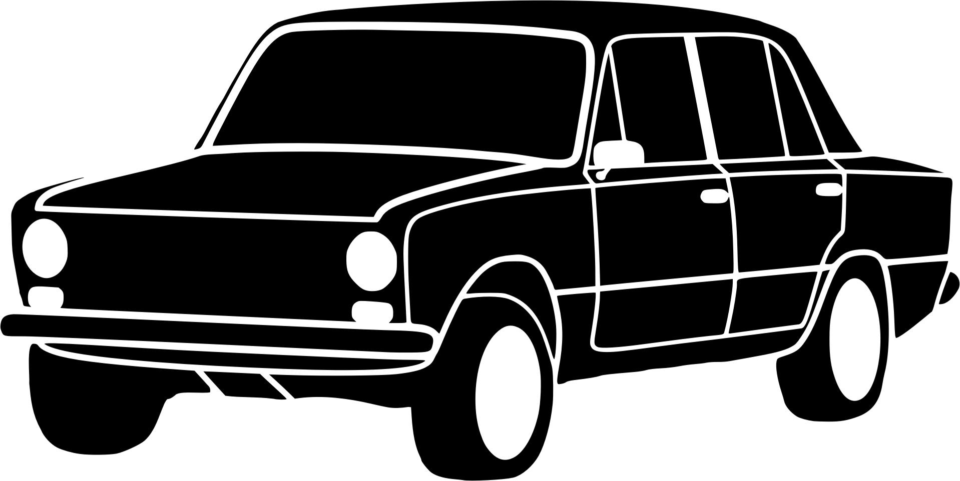 Vintage Black And White Car png