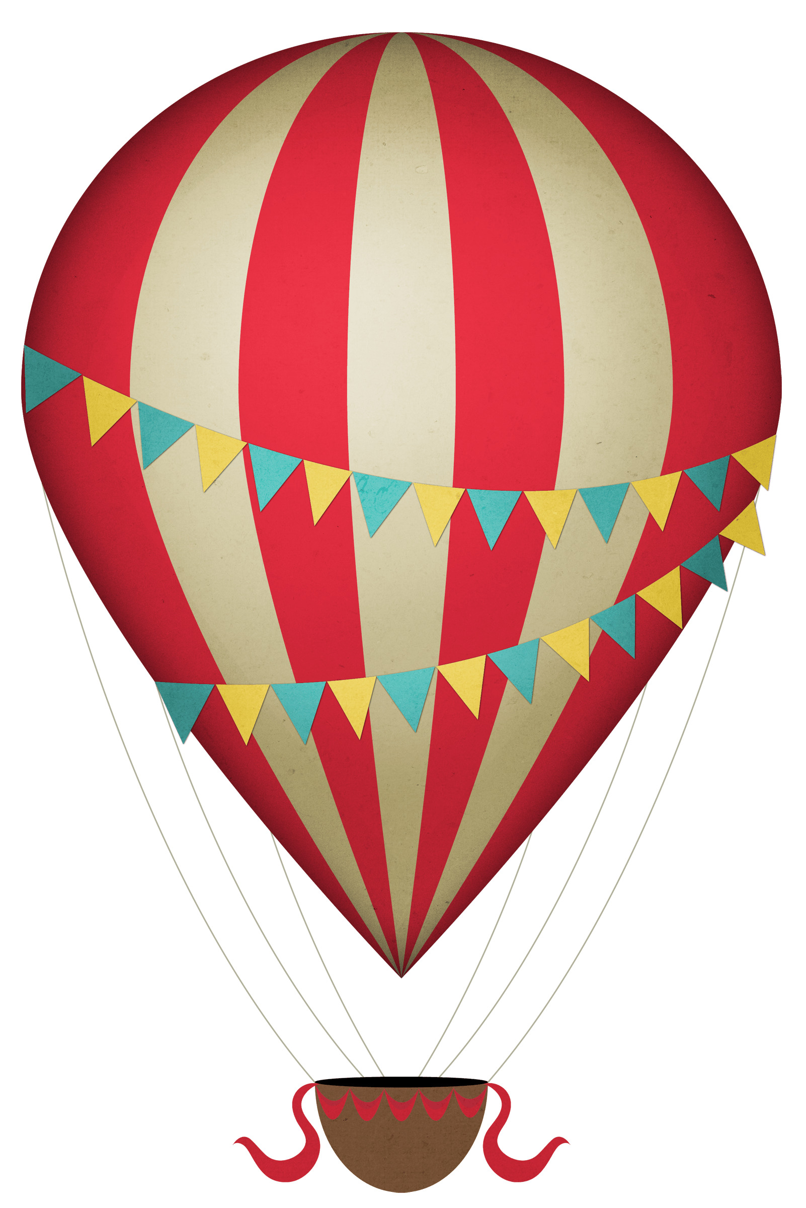 Vintage Clipart Hot Air Balloon png icons