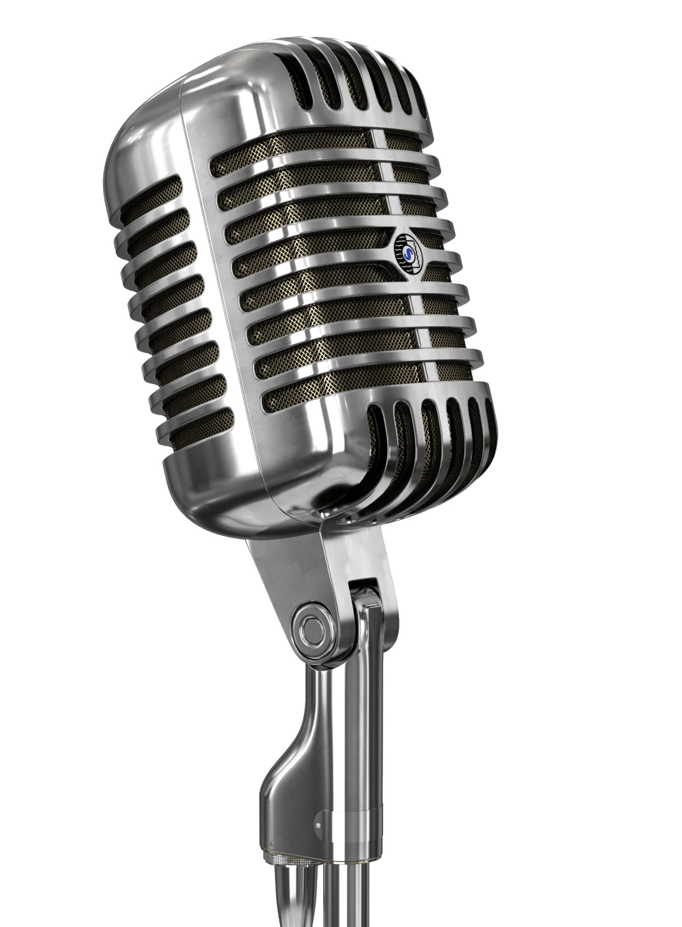 Vintage Microphone and Stand png icons