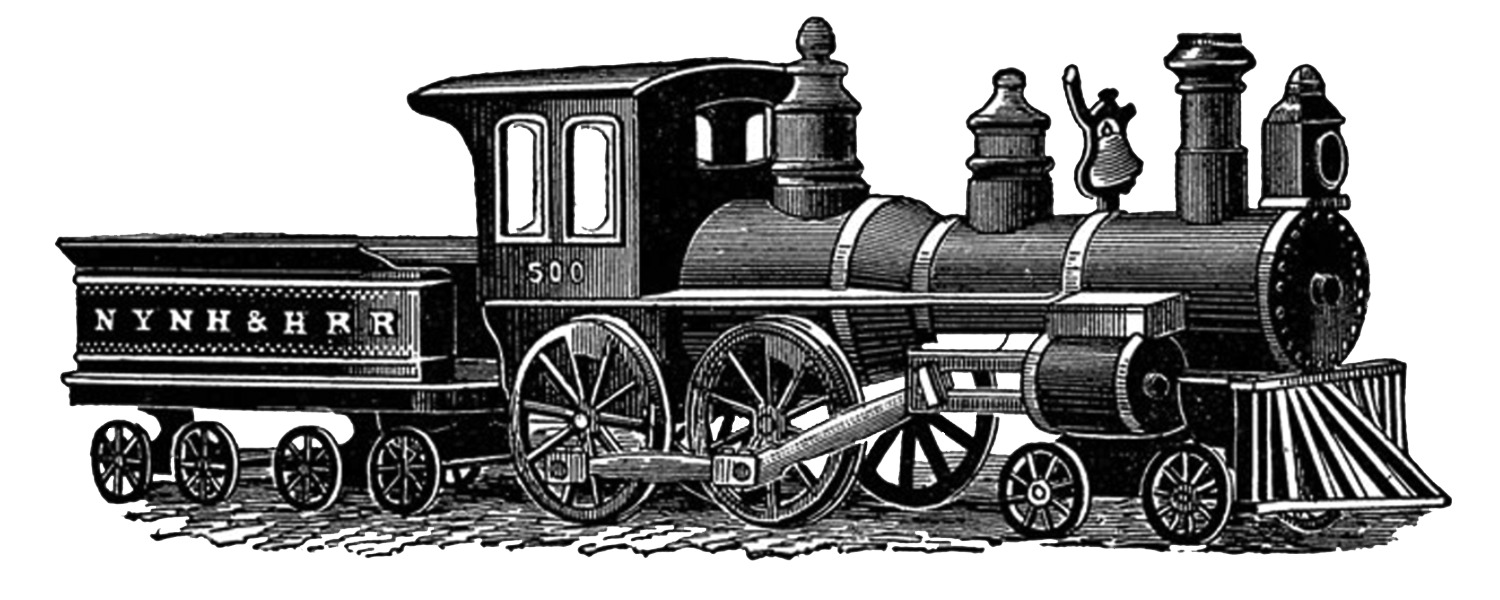 Vintage Train Drawing icons