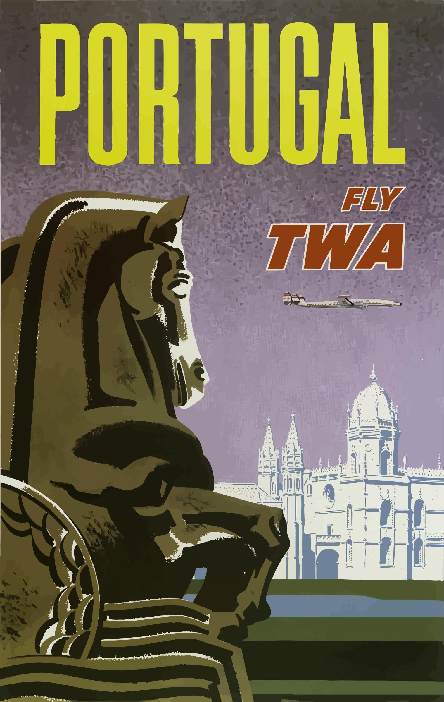 Vintage Travel Poster Portugal 3 png