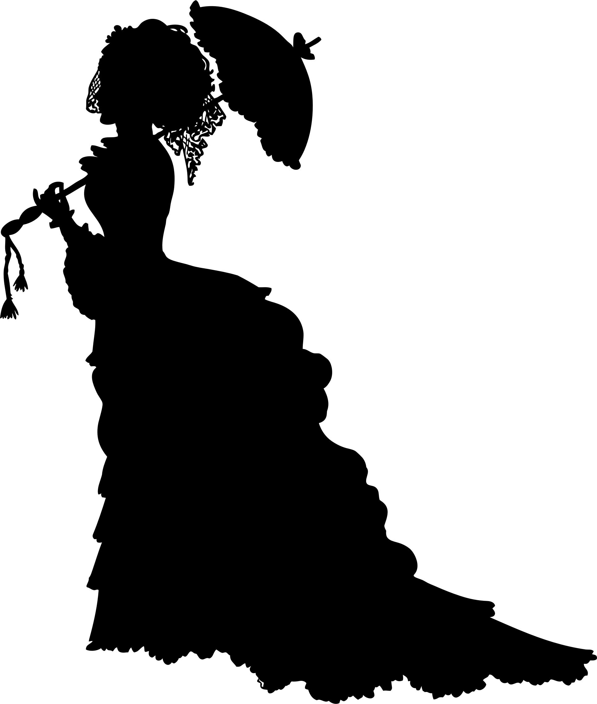 Vintage Victorian Lady Silhouette png