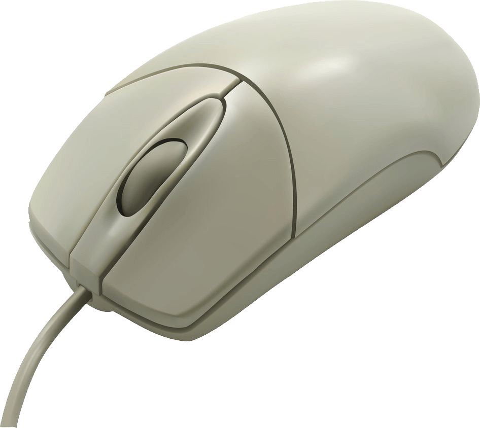 Vintage White Computer Mouse png icons