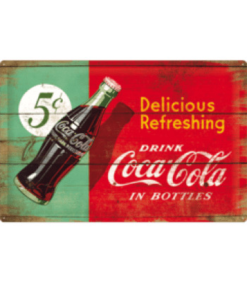 Vintage Wooden Sign Coca Cola icons