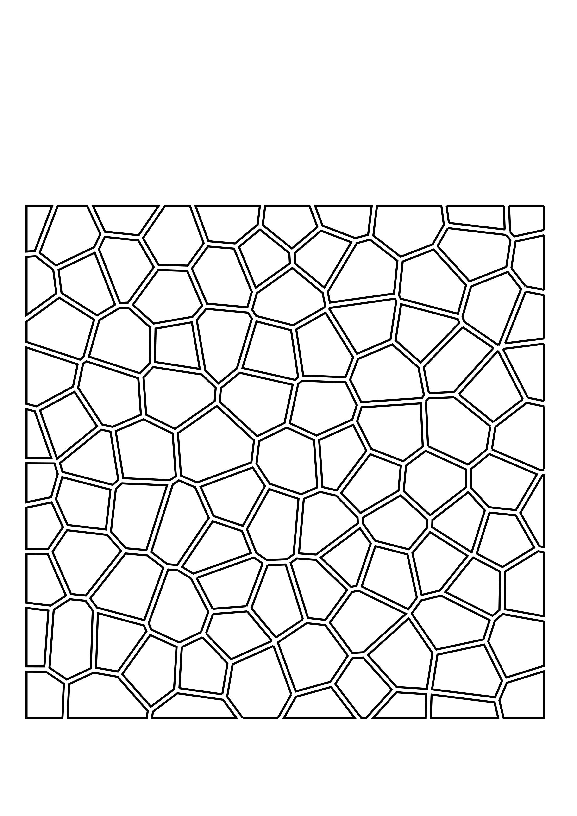 Voronoi 2D pattern with offset png