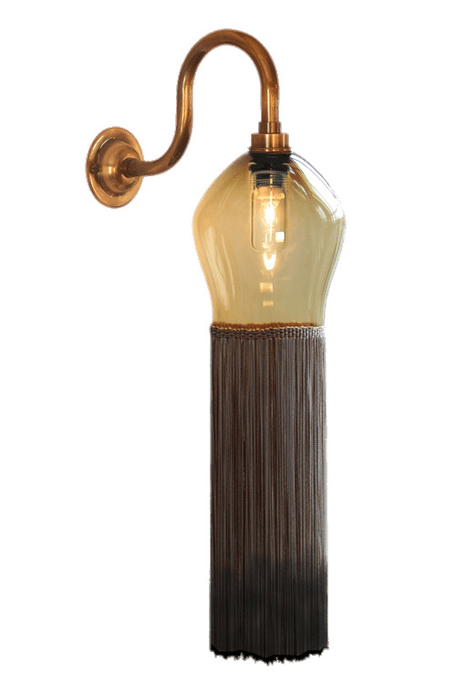 Wall Light With Brown Tassel icons