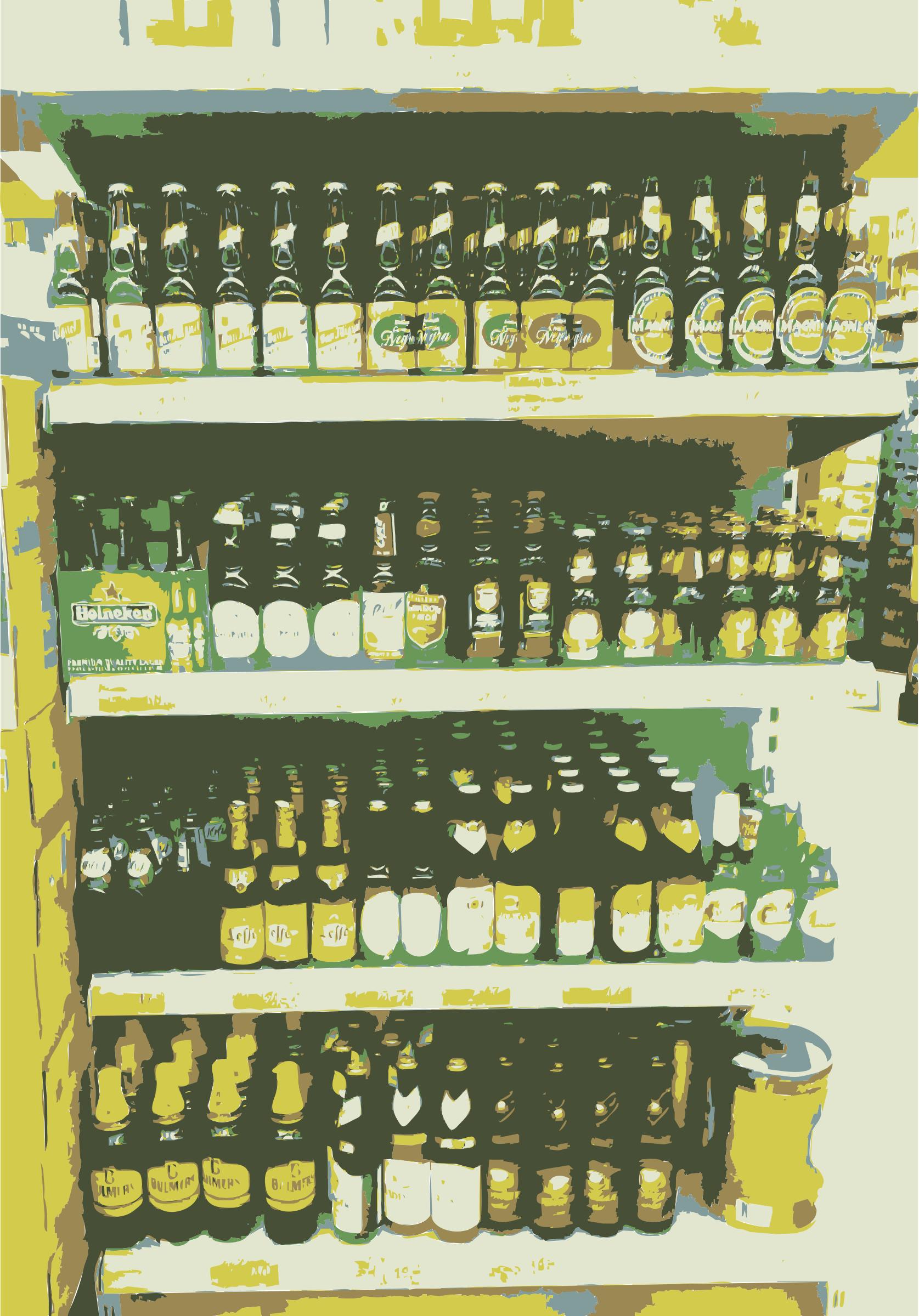 Wall of beers png