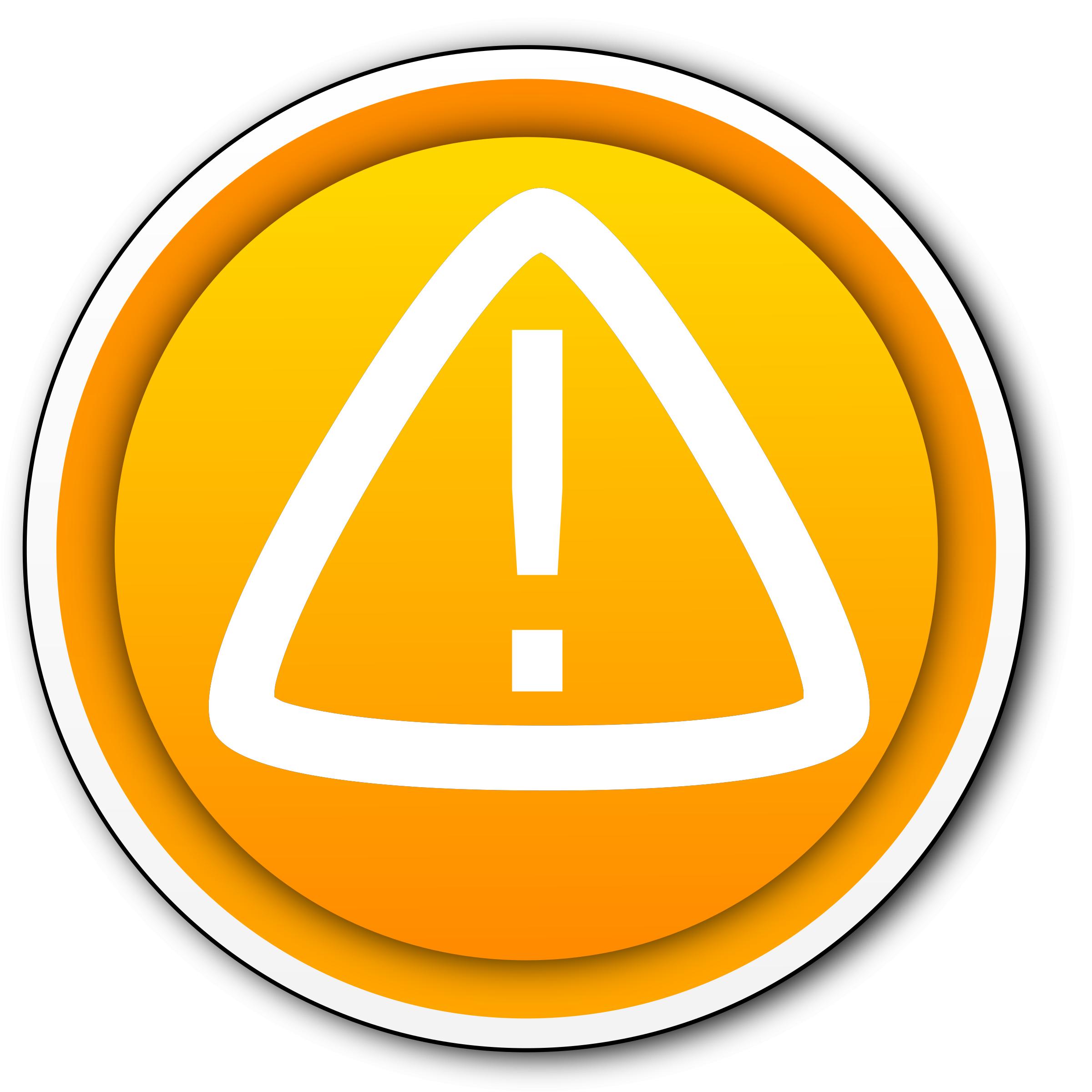 Warning button. Boton advertencia PNG icons