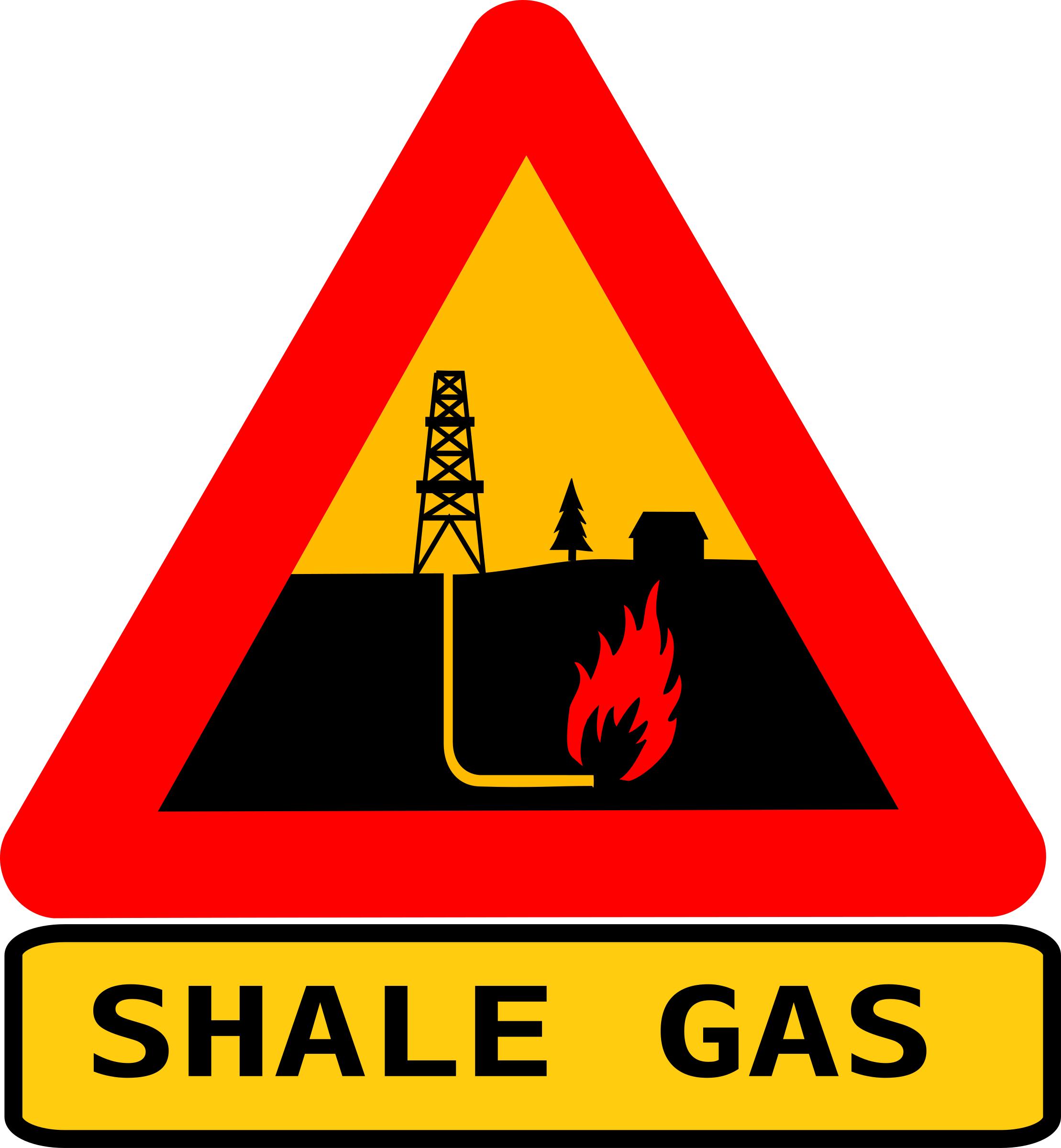 Warning shale gas with text png