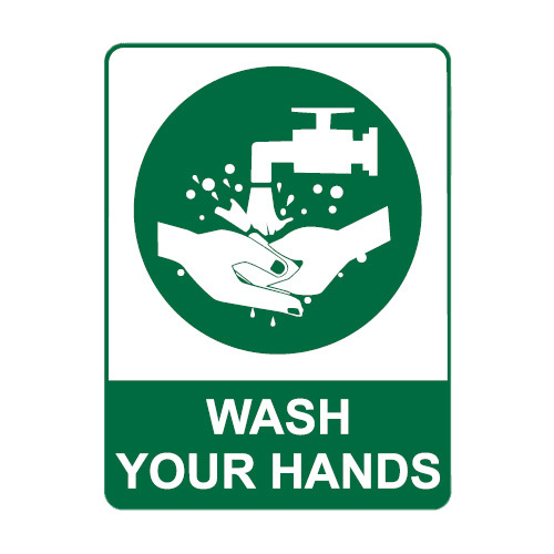 Wash Your Hands Safety Sign icons