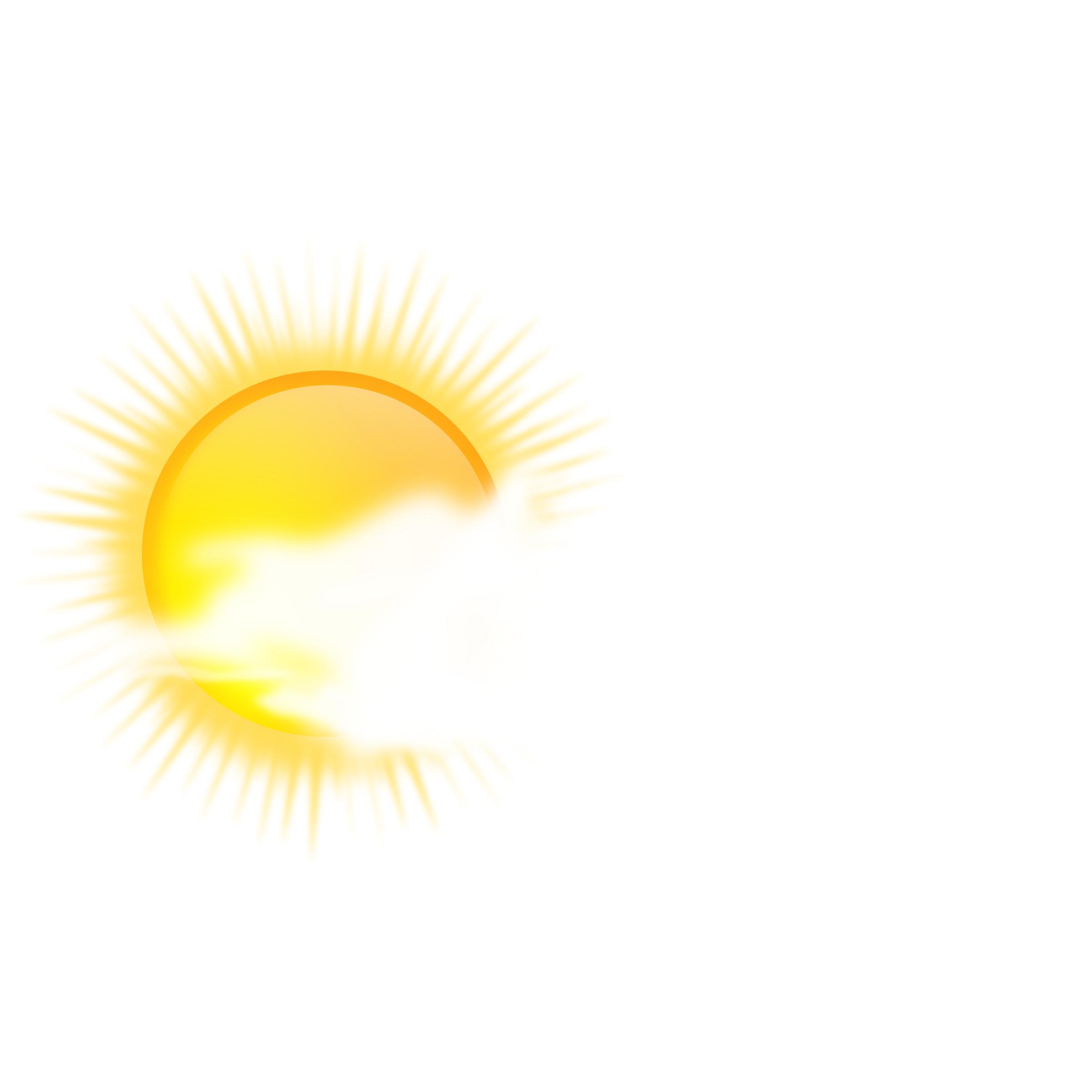 weather icon - sunny to cloudy png