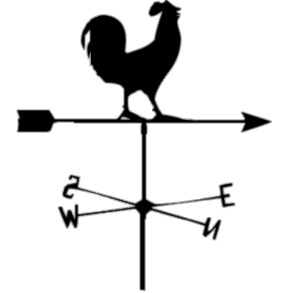 Weathercock Silhouette Arrow To the Right icons