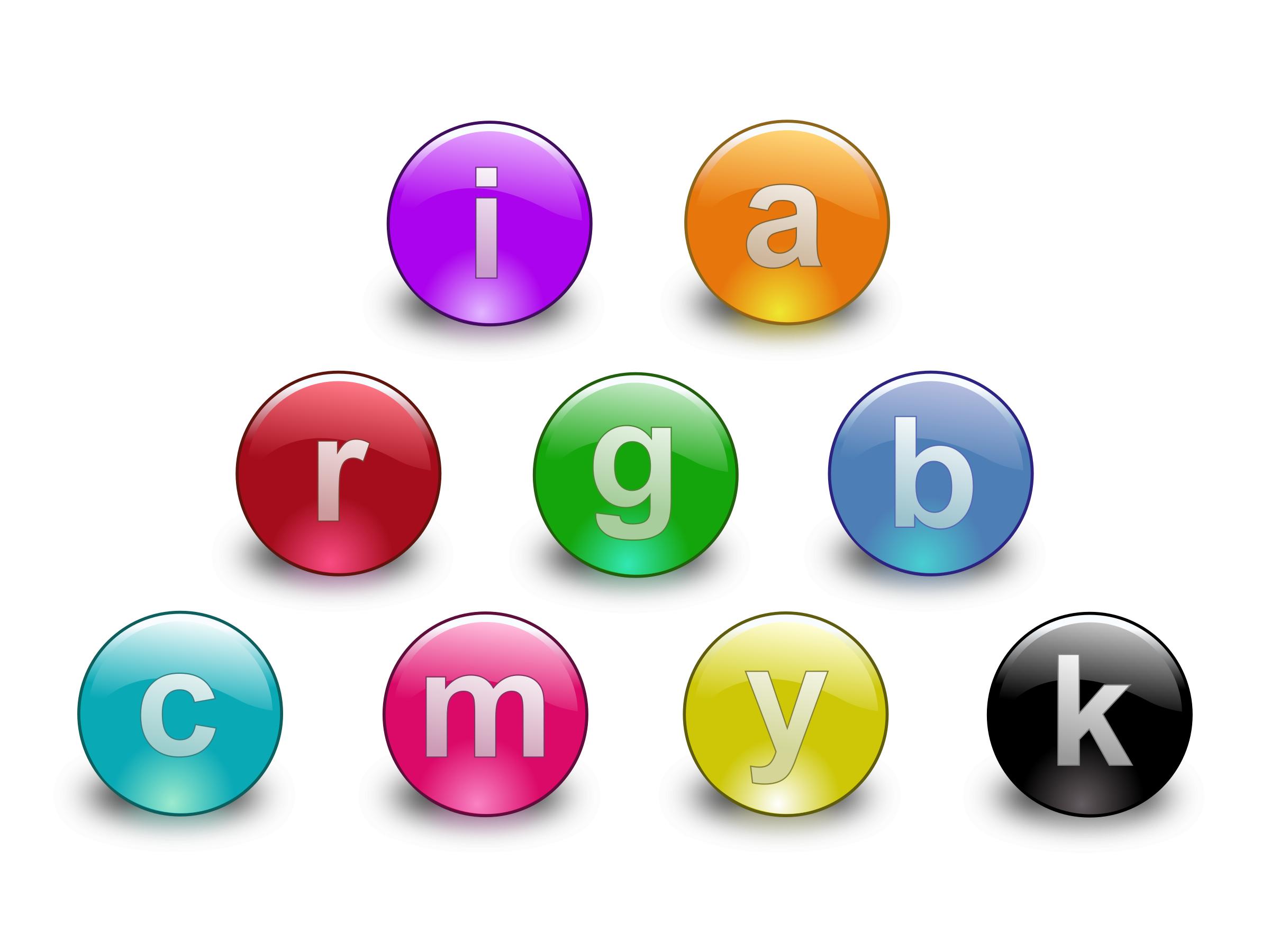 Multi Color Buttons png