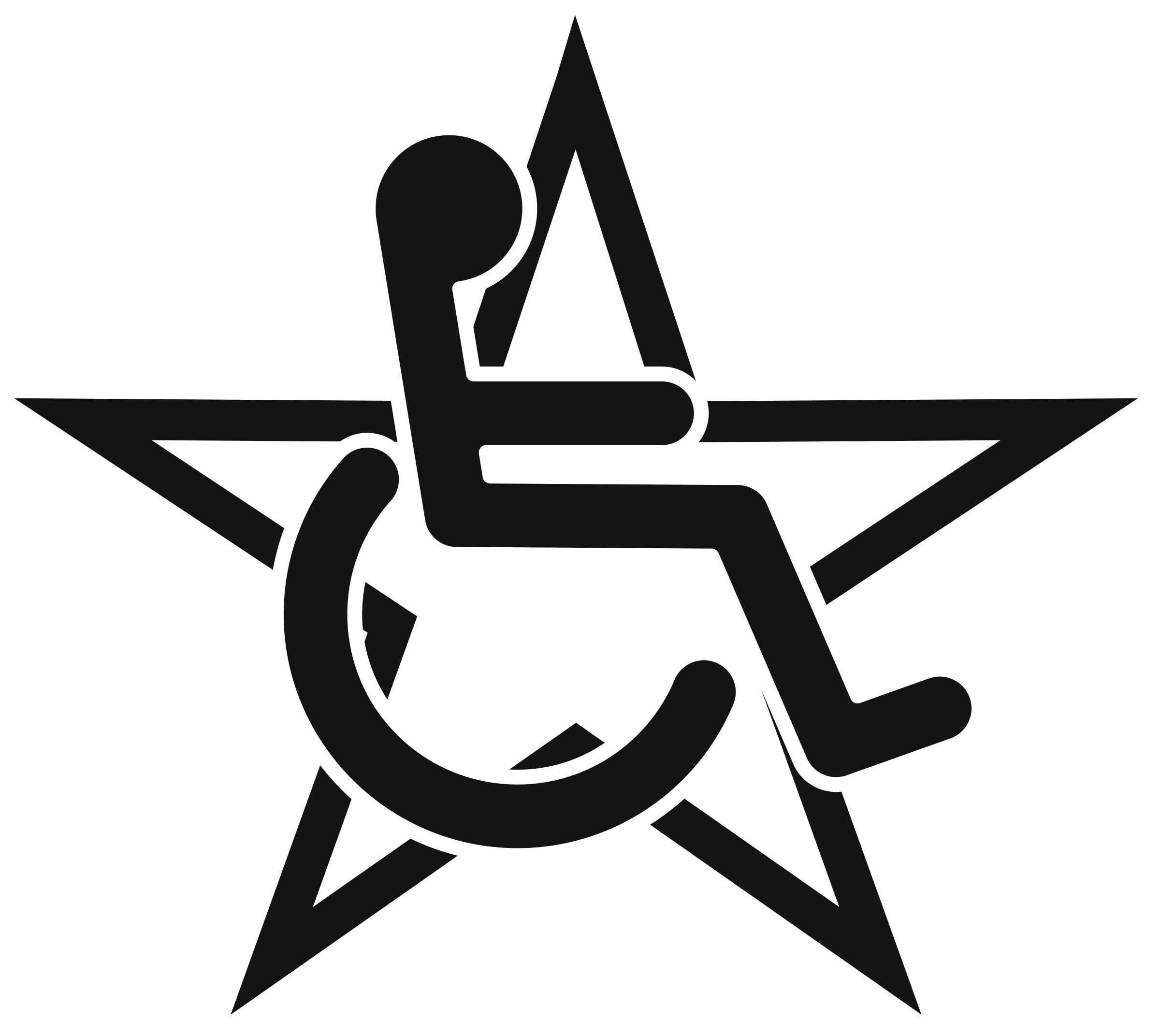 Wheelchair in a Star png