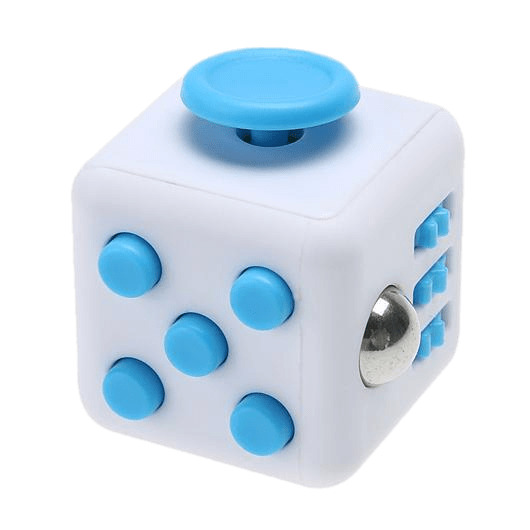 White and Blue Fidget Cube icons