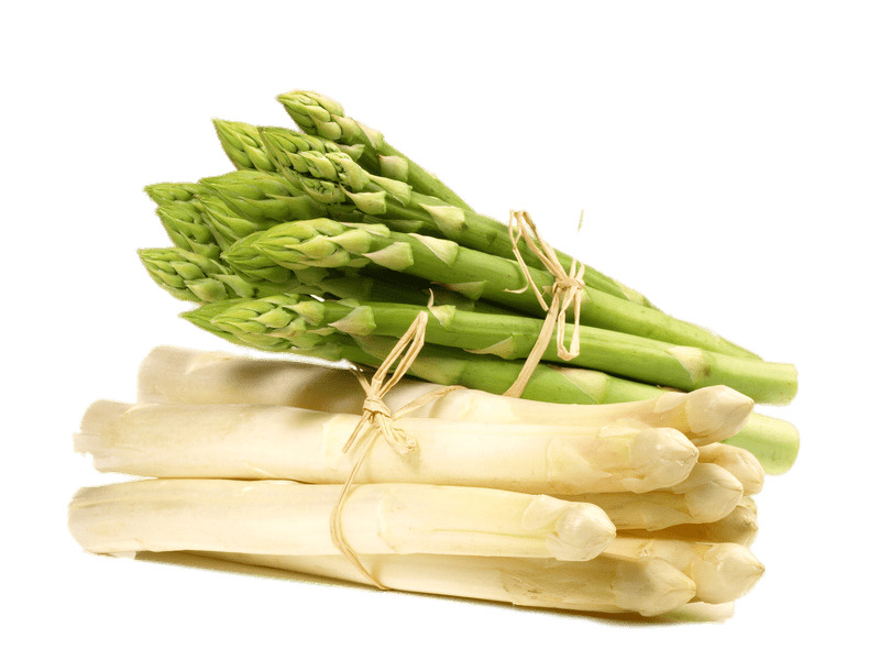 White and Green Asparagus icons