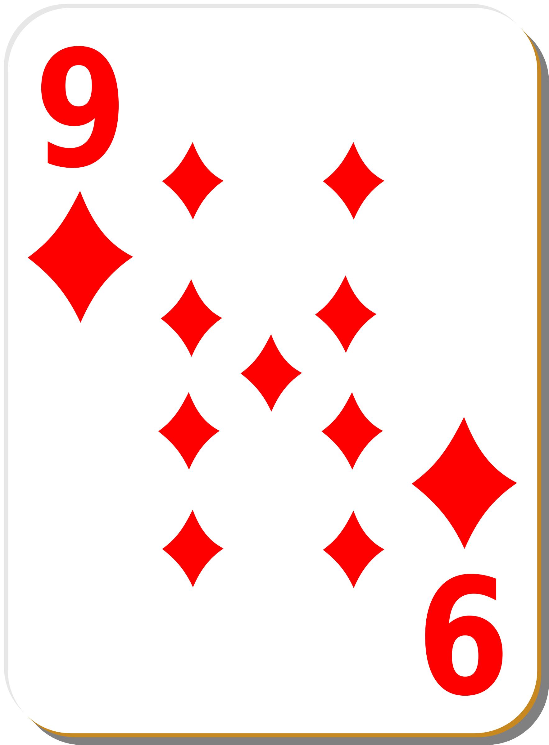 White deck: 9 of diamonds png