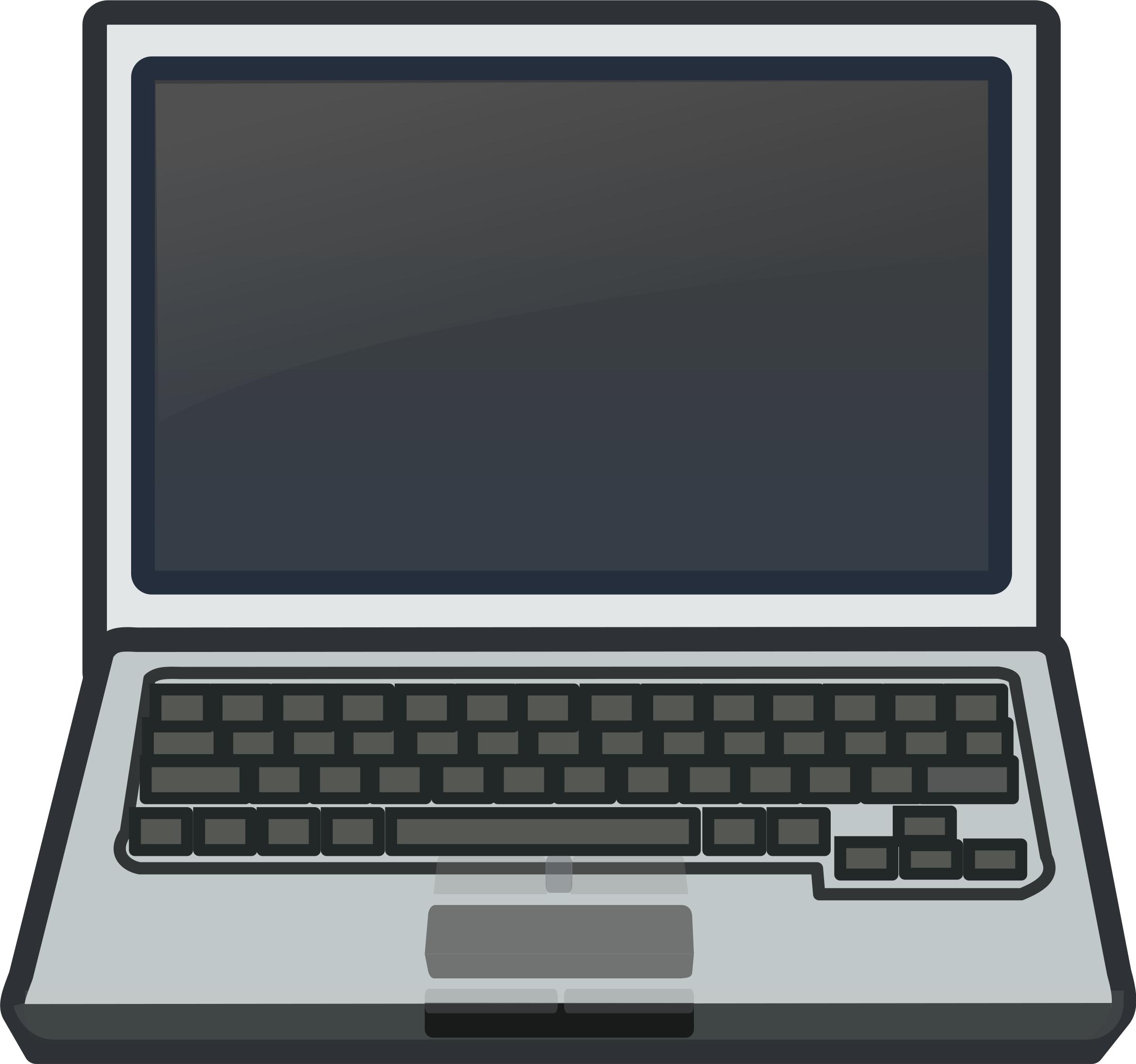 White Laptop Notebook Netbook PNG icons