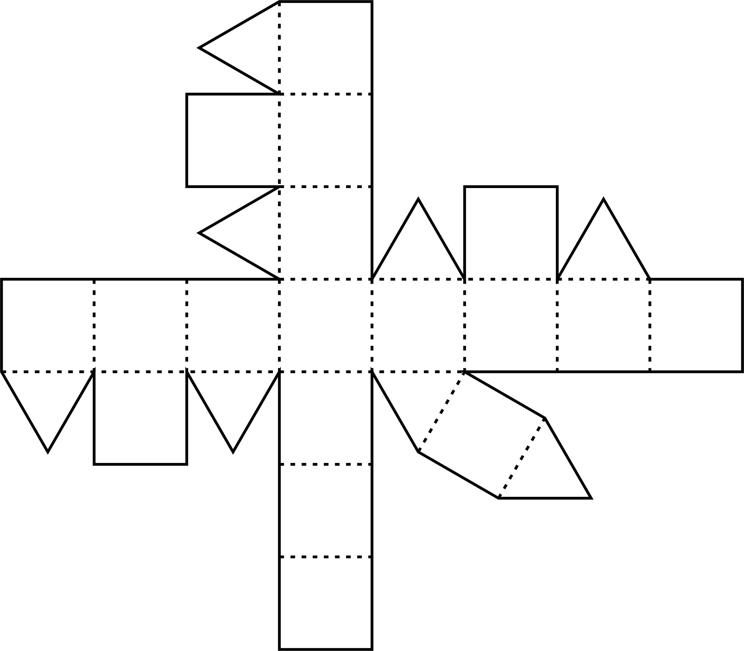 White Rhombicuboctahedron Net icons