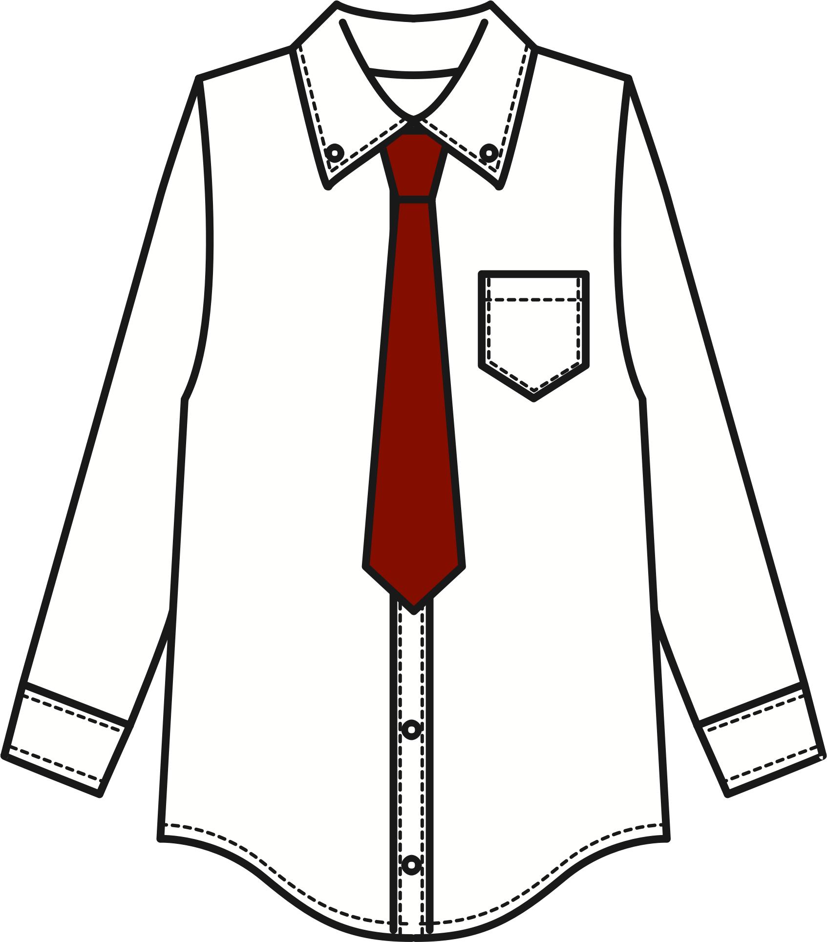 White Shirt and Tie PNG icons