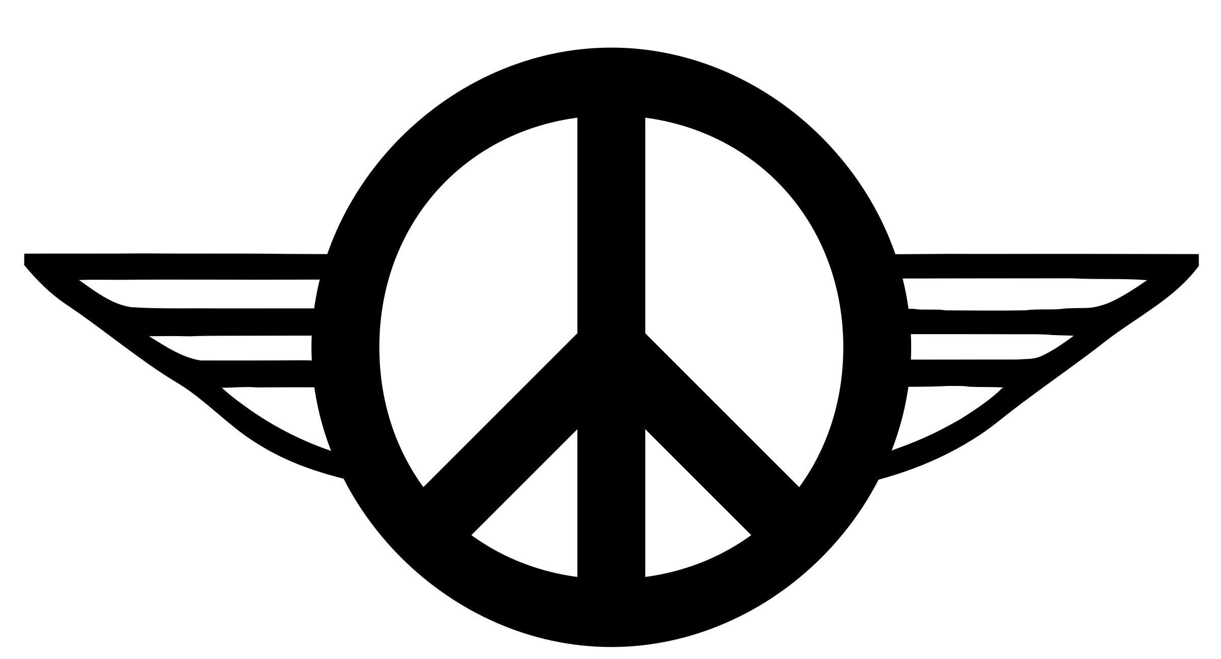 Wings of Peace 1 - B&W PNG icons