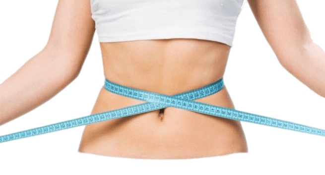Woman Checking Her Weight With Measuring Tape PNG icons