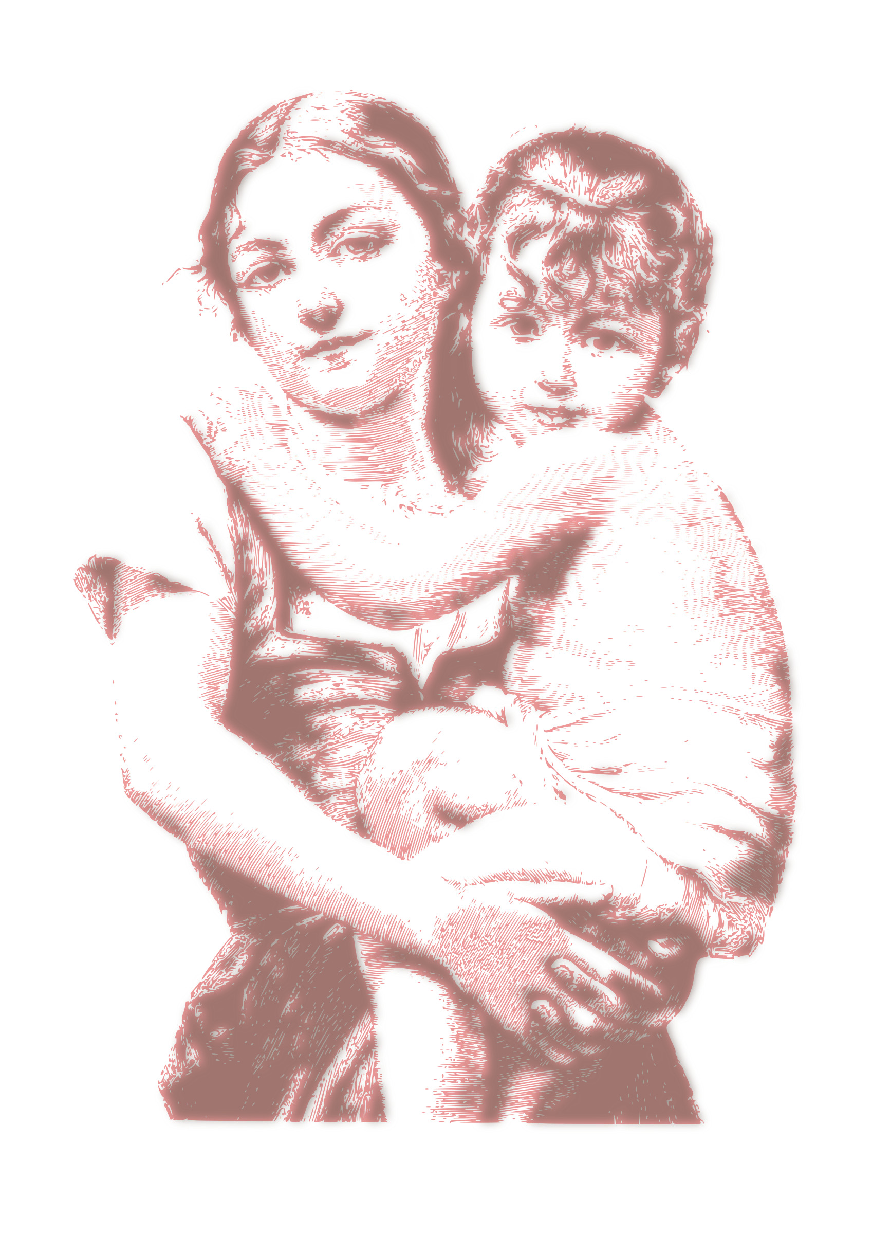 Woman Child Vintage Rosy icons