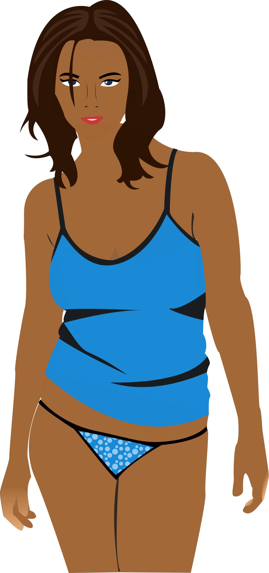 Woman wearing undies 2 PNG icons