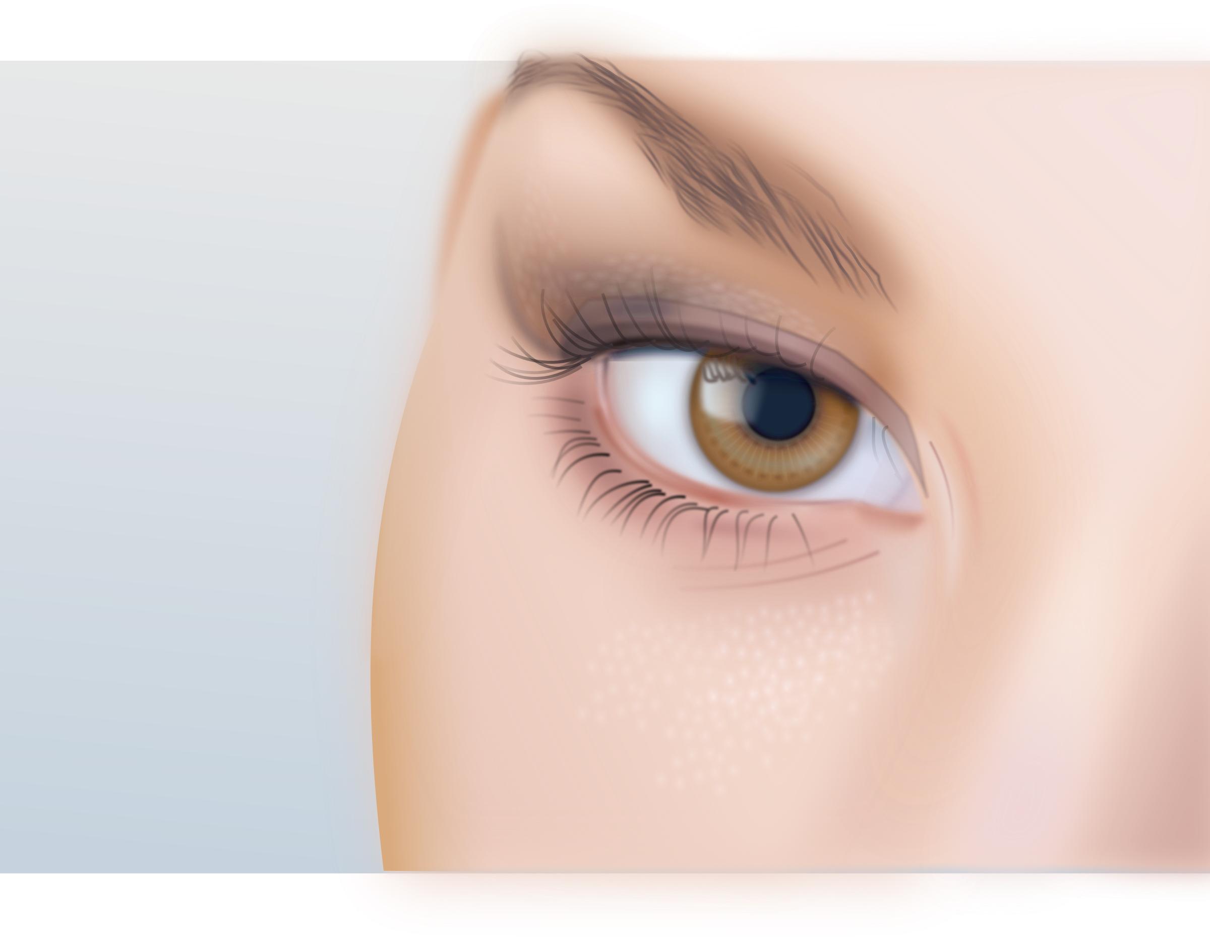 Woman's eye detailed png