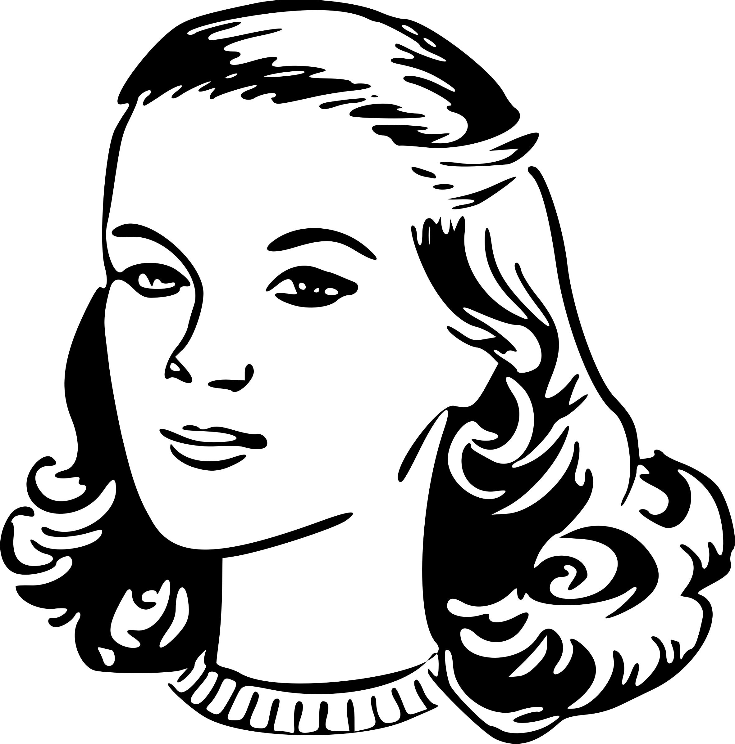 Woman's head png