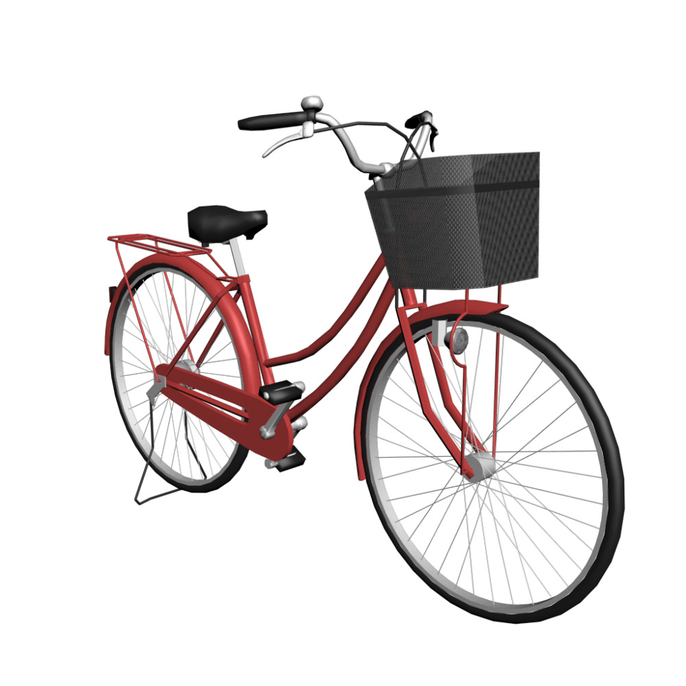 Women Red Bicycle png
