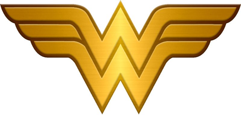 Wonder Woman Logo Metallic icons