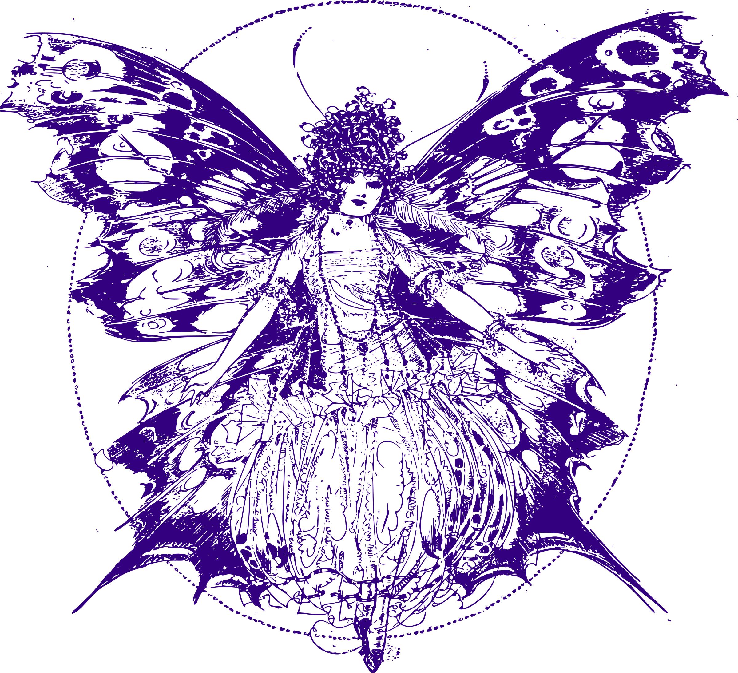 Wonderful Butterfly-Girl png