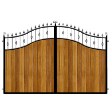 Wood and Metal Driveway Gate icons
