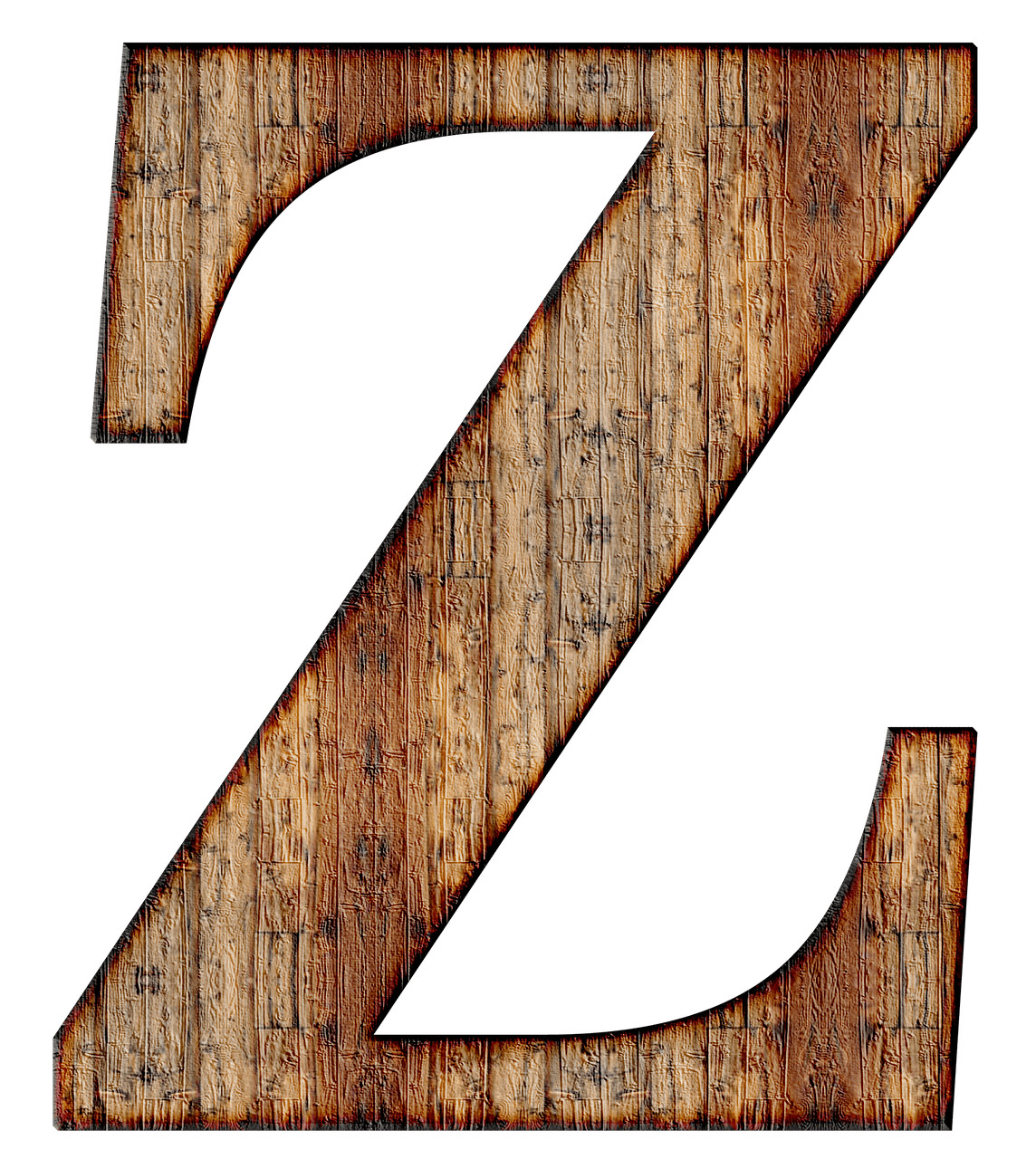 Wooden Capital Letter Z icons