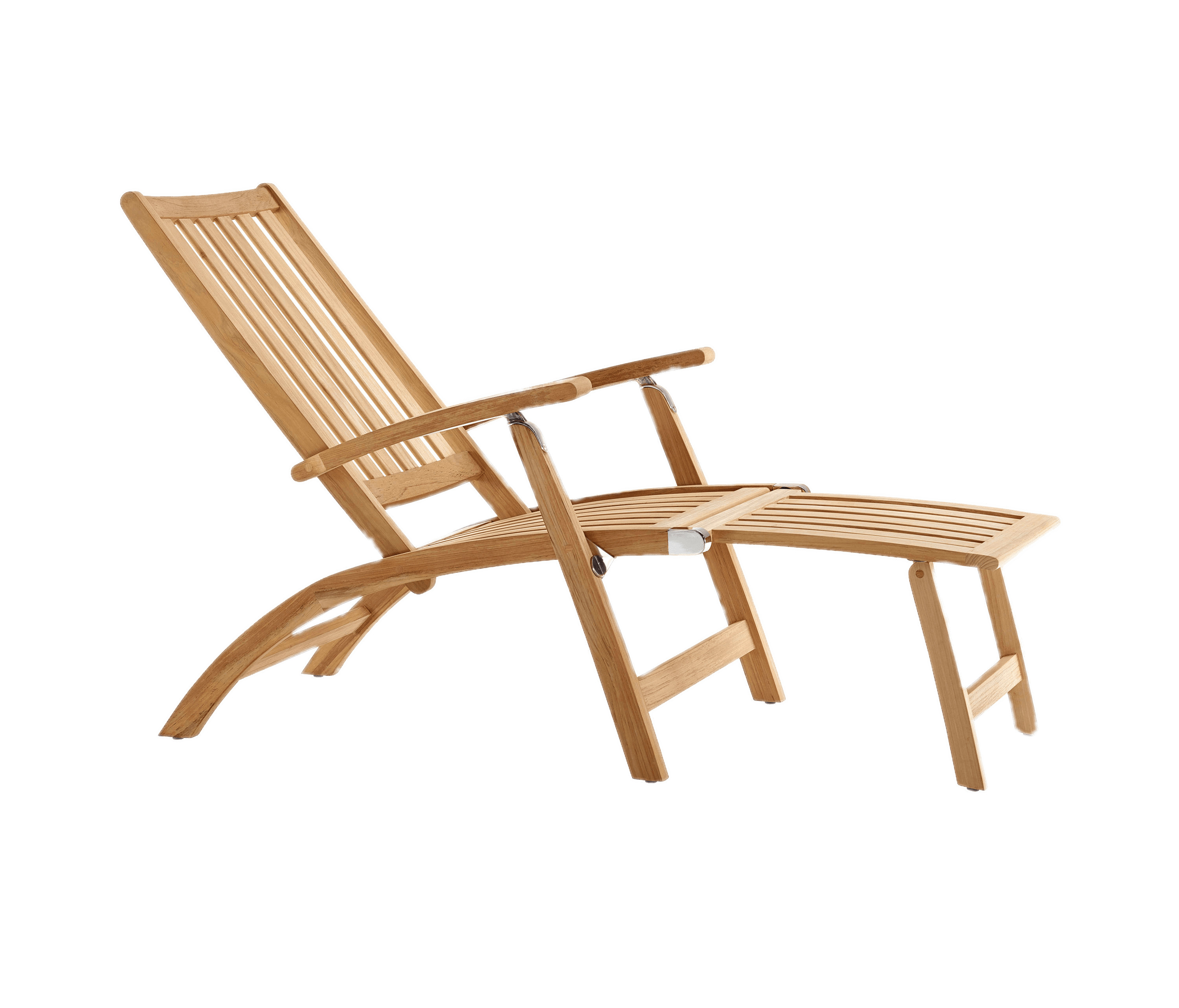 Wooden Deckchair With Foot Rest png icons