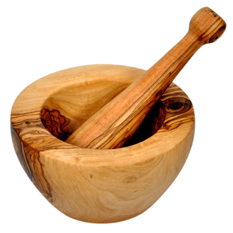 Wooden Pestle and Mortar png