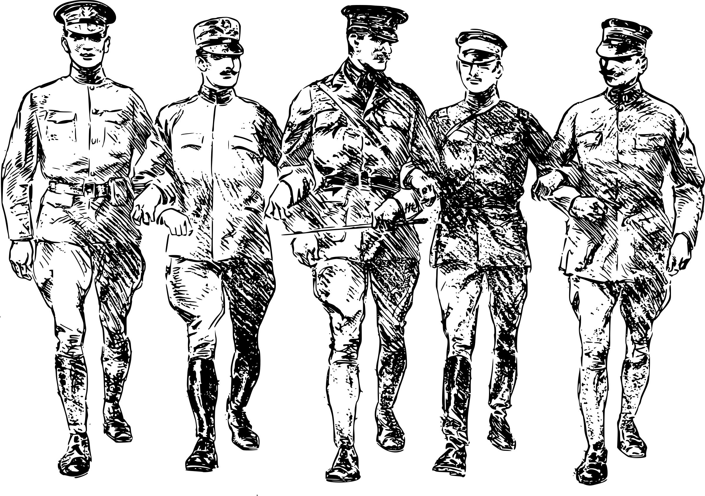 World War I soldiers PNG icons