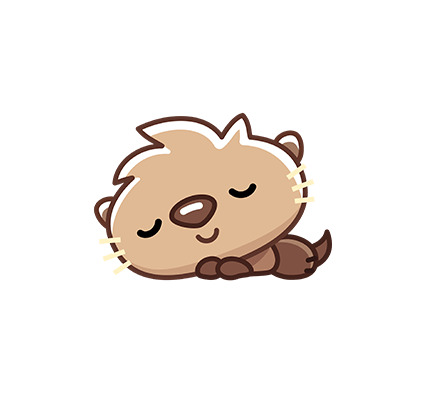 Yawnsy the Sleepwalking Otter Sleeping png icons
