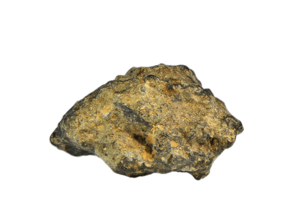 Yellow and Black Lunar Meteorite png