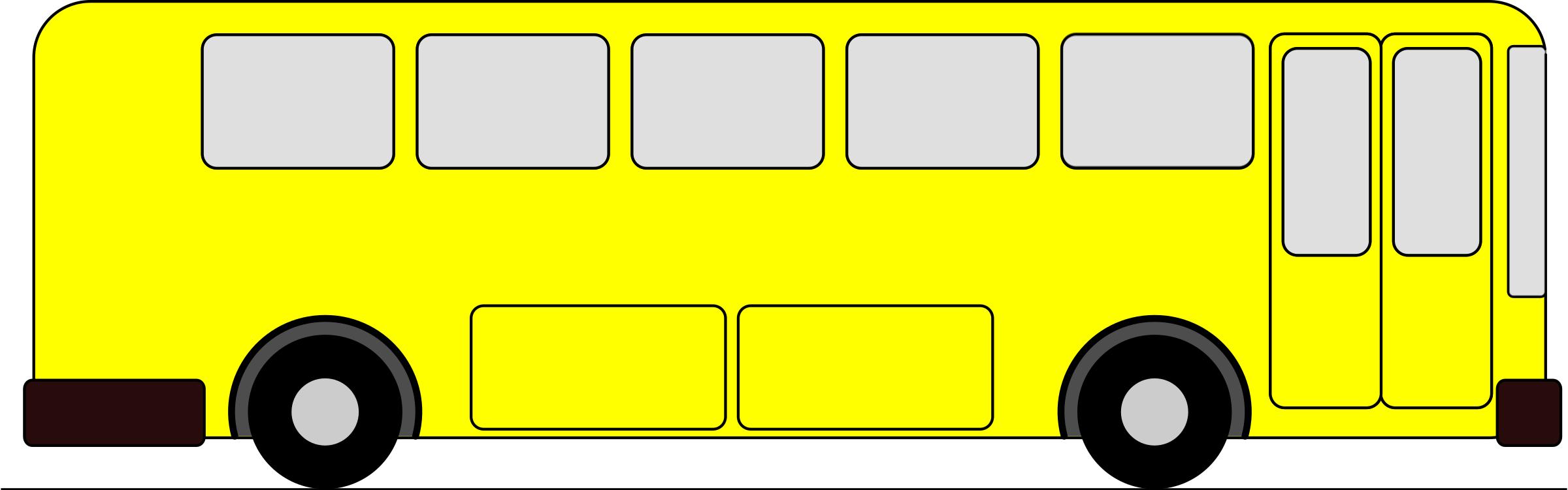 yellow bus png