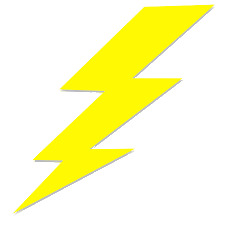 Yellow Lightning Bolt png icons