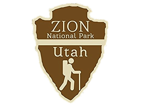 Zion National Park Trail Logo icons