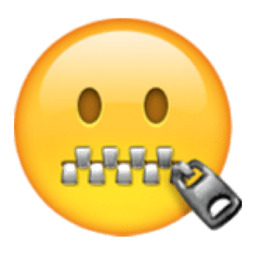 Zipped Mouth Emoji png icons