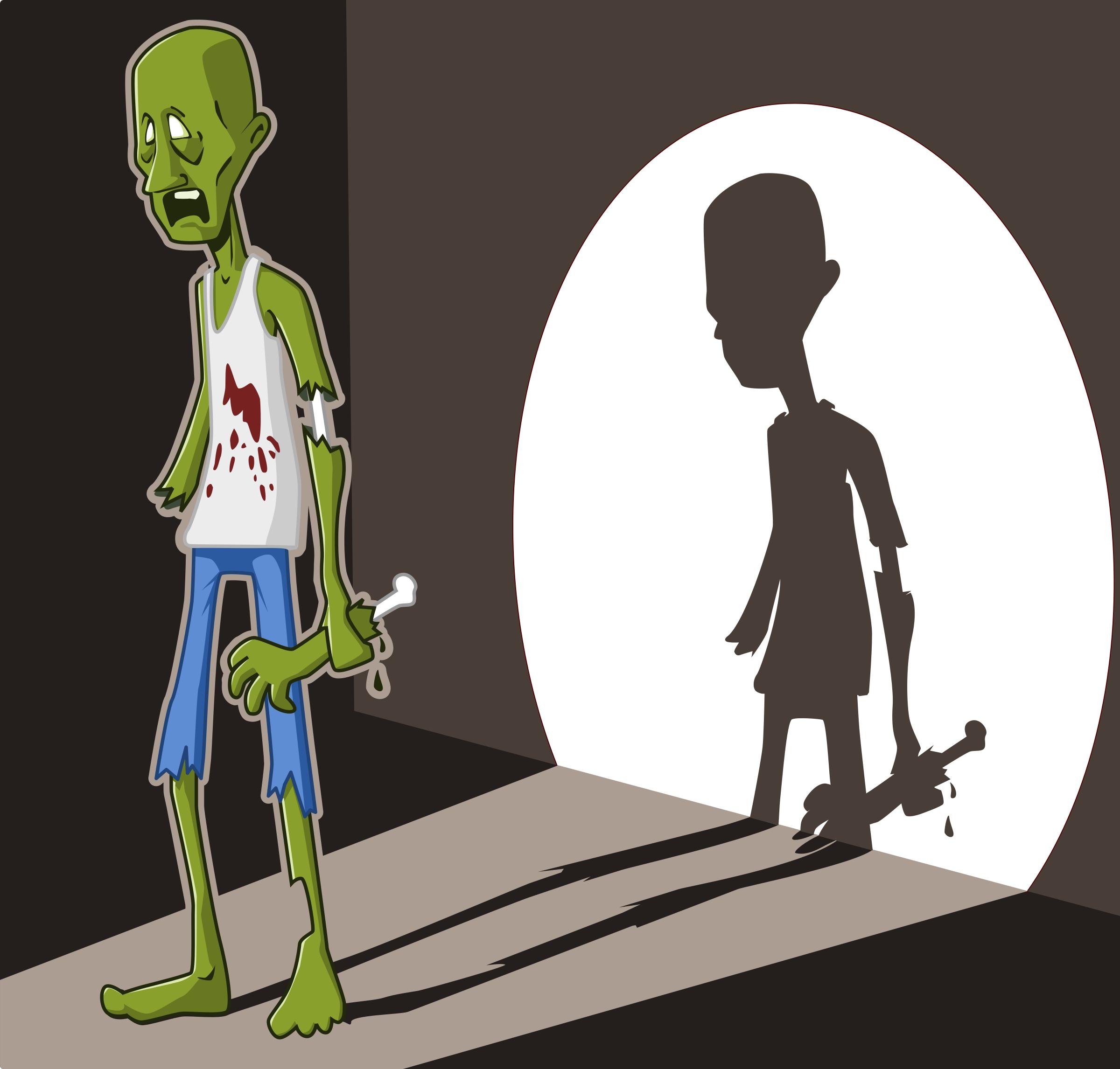 zombie in spotlight png